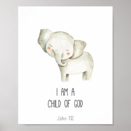 I am a Child of God Bible Verse ポスター