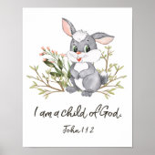 I Am A Child Of God, Kids Bible Verse, Scripture   ポスター (正面)