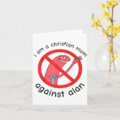 I Am A Christian Mom Against Alan  カード (黄色い花)