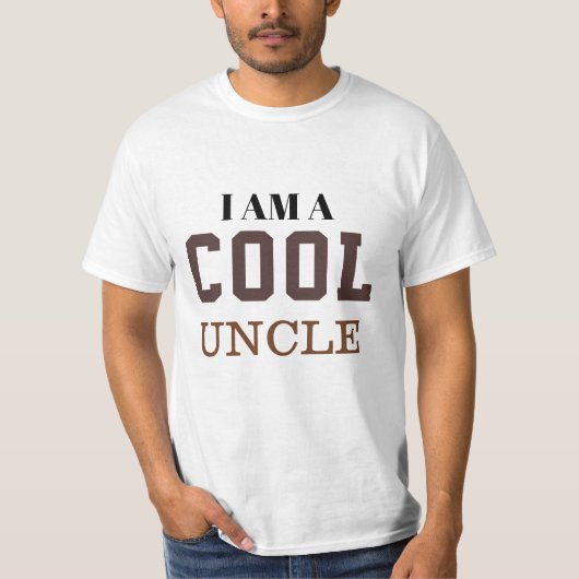 I am a cool uncle t-shirt  tシャツ (正面)