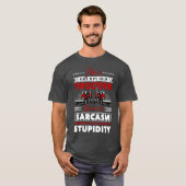 I am a grumpy old trucker my level of sarcasm depe tシャツ (正面フル)