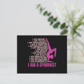 I Am A Gymnast Gymnastics Gymnastic Sports Lover G ポストカード (スタンド正面)