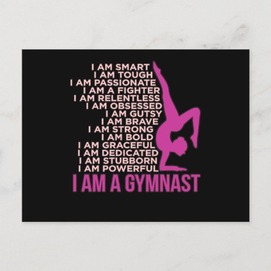 I Am A Gymnast Gymnastics Gymnastic Sports Lover G ポストカード (正面)