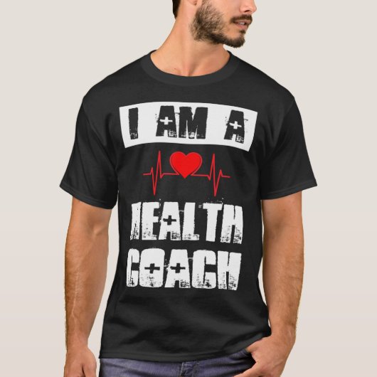 I Am A Health Coach Weightlifting Workout Life Coa Tシャツ (正面)