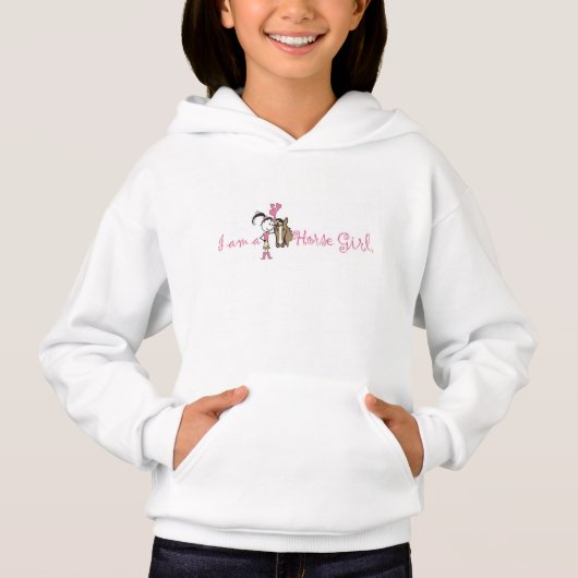 I Am a Horse Girl – Comfortable Hoodie for Everyda (正面)