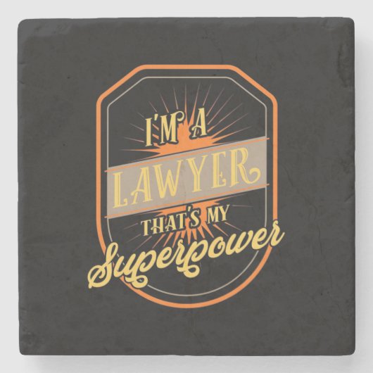 I Am A Lawyer ストーンコースター (正面)