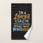 I Am A Lawyer To Save Your Time ハンドタオル (ハンドタオル)