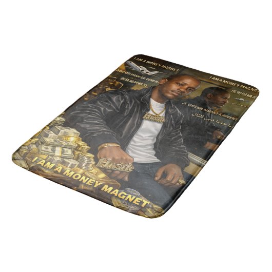 I AM A MONEY MAGNET BATH MAT バスマット (アングル)