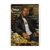 I AM A MONEY MAGNET MAGNETIC CARD マグネット (縦)