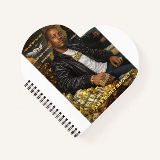 I AM A MONEY MAGNET NOTEBOOK ノートブック (正面)