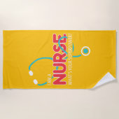 I am a Nurse ビーチタオル (正面)