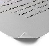 I AM (A Police Officer)詩 – ポスター (角)