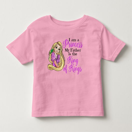 I am a princess Rapunzel throw pillow トドラーTシャツ (正面)