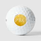 I AM A PRO | オーダーメイド ゴールデンゴルフボール ゴルフボール (正面)