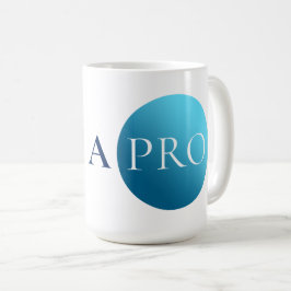 I AM A PRO | Bold Minimalist Blue Circle Mug コーヒーマグカップ