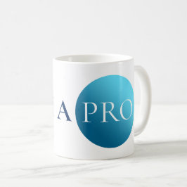 I AM A PRO | Bold Minimalist Blue Circle Mug コーヒーマグカップ