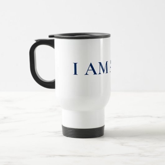 I AM A PRO | Bold Minimalist Blue Circle Mug トラベルマグ (左)