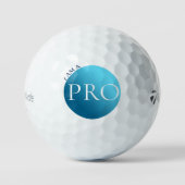  I AM A PRO - Custom Blue Golf Ball ゴルフボール (正面)
