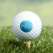  I AM A PRO - Custom Blue Golf Ball ゴルフボール (インサイチュ 木)
