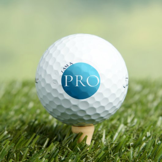  I AM A PRO - Custom Blue Golf Ball ゴルフボール (インサイチュ 木)