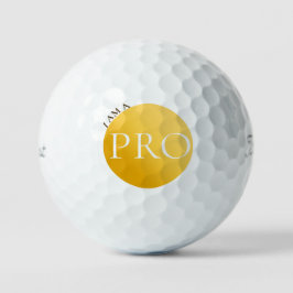 I AM A PRO | Custom Golden Golf Ball ゴルフボール