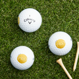 I AM A PRO | Custom Golden Golf Ball  ゴルフボール