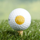 I AM A PRO | Custom Golden Golf Ball  ゴルフボール (インサイチュ 木)