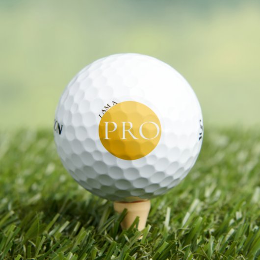 I AM A PRO | Custom Golden Golf Ball  ゴルフボール (インサイチュ 木)