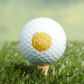 I AM A PRO | Custom Golden Golf Ball ゴルフボール (インサイチュ 木)