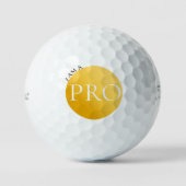 I AM A PRO | Custom Golden Golf Ball ゴルフボール (正面)
