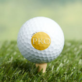 I AM A PRO | Custom Golden Golf Ball ゴルフボール (インサイチュ 木)