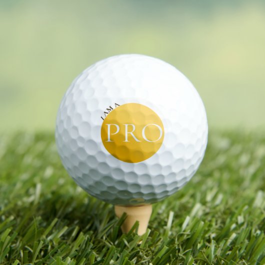 I AM A PRO | Custom Golden Golf Ball  ゴルフボール (インサイチュ 木)