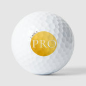 I AM A PRO | Custom Golden Golf Ball  ゴルフボール (正面)