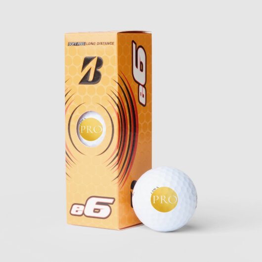 I AM A PRO | Custom Golden Golf Ball ゴルフボール (パッケージ)