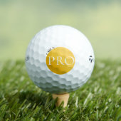 I AM A PRO | Custom Golden Golf Ball ゴルフボール (インサイチュ 木)