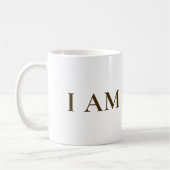 I AM A PRO | Elegant Gold Circle Motivational Mug コーヒーマグカップ (左)