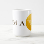 I AM A PRO | Elegant Gold Circle Motivational Mug コーヒーマグカップ (中央)