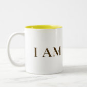 I AM A PRO | Elegant Gold Circle Motivational Mug ツートーンマグカップ (左)