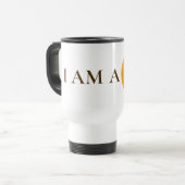 I AM A PRO | Elegant Gold Circle Motivational Mug トラベルマグ (正面左)