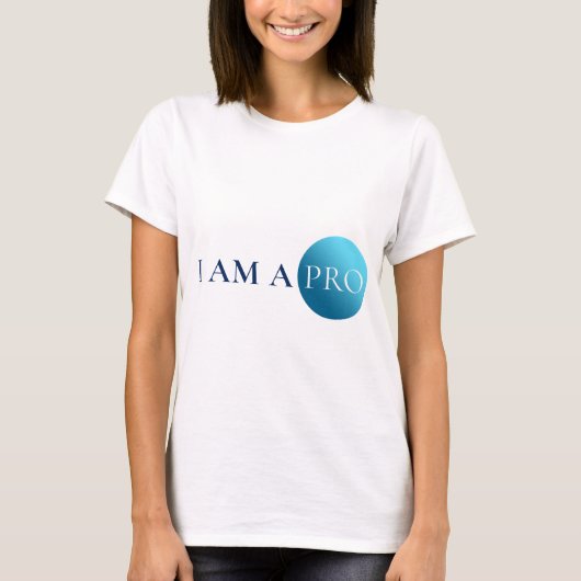 I AM A PRO | Empowerment Minimalist Tシャツ (正面)