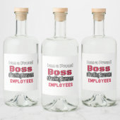 I am a Proud Boss of Freaking Awesome Employees リキュールボトルラベル (ボトル)