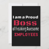 I am a Proud Boss of Freaking Awesome Employees 案内状 (正面)