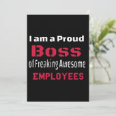 I am a Proud Boss of Freaking Awesome Employees 案内状 (スタンド正面)