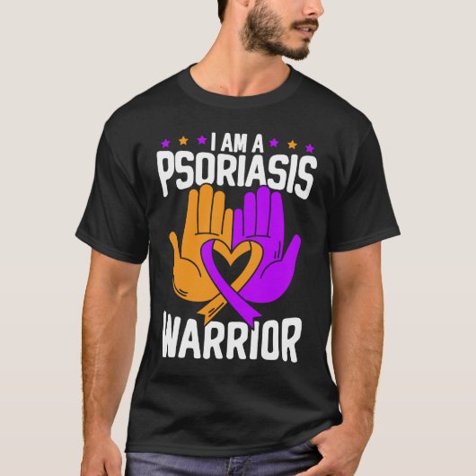 I Am A Psoriasis Warrior Skin Disease Psoriasis Aw Tシャツ (正面)