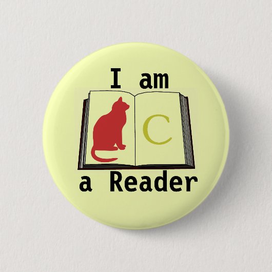 I am a Reader Button 缶バッジ (正面)