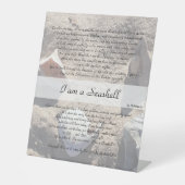 I am a Seashell - 10x12 Desk Stand v1.1 台座サイン (正面)