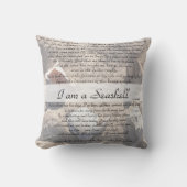 I am a Seashell- 16x16両面装飾用クッションv1.1 クッション (正面)