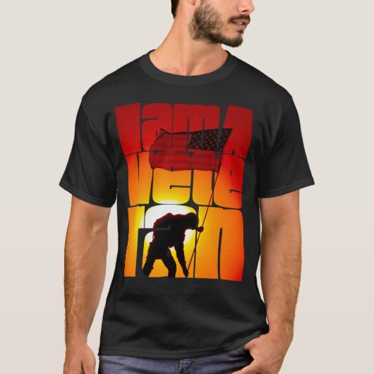 I am a Veteran American Military Soldier  4 Tシャツ (正面)