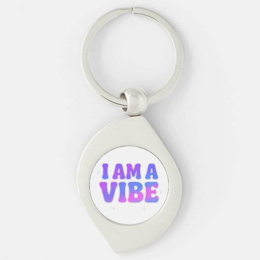 I Am A Vibe — Energy Frequency Manifestation Desig キーホルダー (正面)