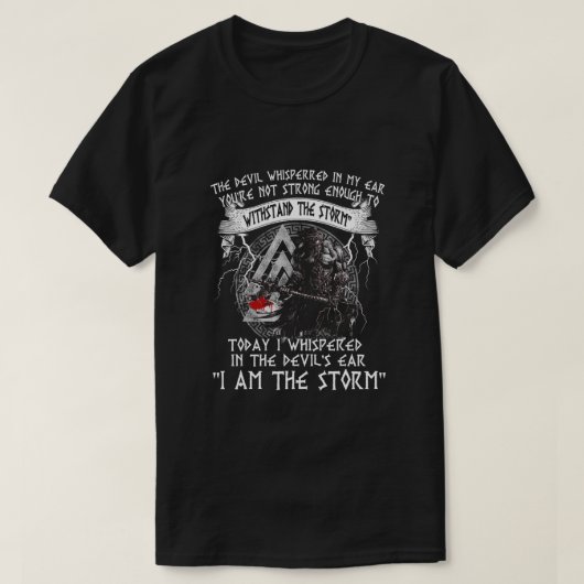 I Am A Viking I Am The Storm Tシャツ (デザイン正面)